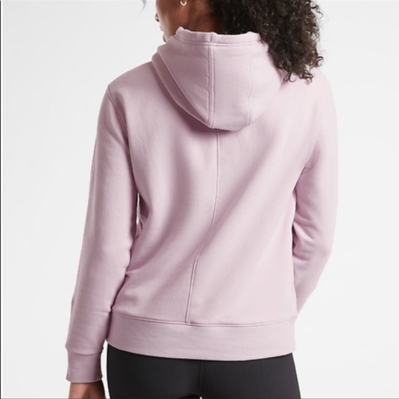 Athleta Retroplush Hoodie XL Shasta Purple Kangaroo Pocket Worn Twice - Picture 2 of 7